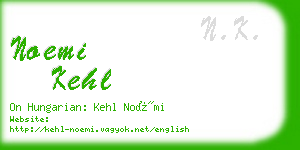 noemi kehl business card